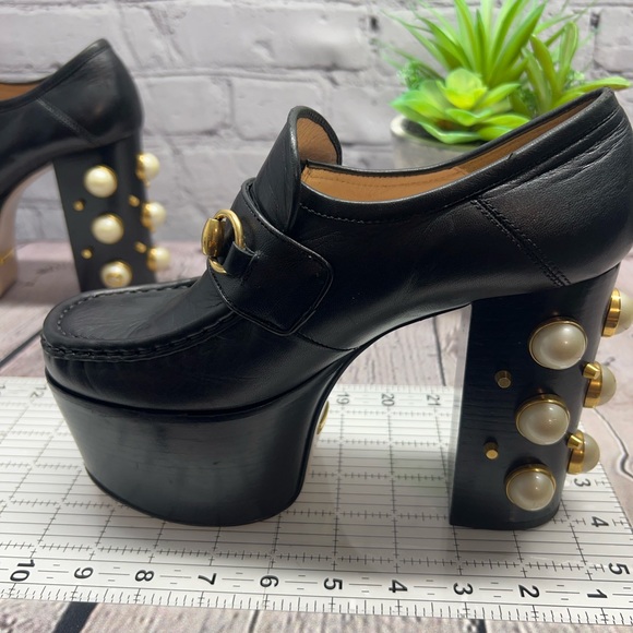 Gucci Vegas Horsebit Pump Studded Size 36 in Black Leather - Picture 11 of 15
